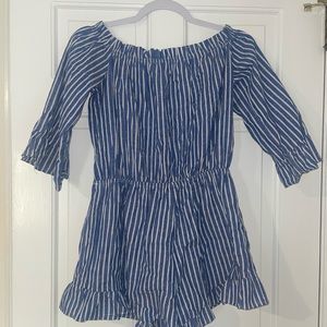 SHEIN striped romper